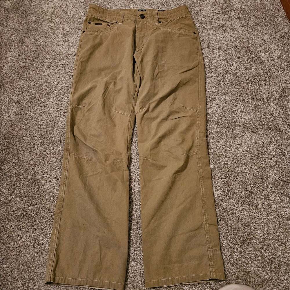 Kuhl Revolvr Pants 31x30 Khaki Tan Cotton Blend Utility